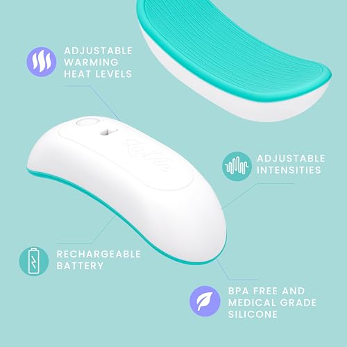 LaVie 2-in-1 Warming Lactation Massager, 2 Pack, Heat and Vibration, Pumping and Breastfeeding Essential, for Clogged Ducts, Improved Milk Flow, Mastitis
