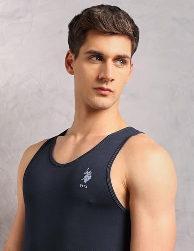 Image of U.S. POLO ASSN. Mens AV001 Moisture Absorbent Stretch Fit Vest - Pack Of 1