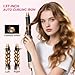 Atopskins Airbrush 5 in 1 Air Styler Set 5 in 1 Haarstyler Hairstyler Hair Styler Set Mit Rundbürstenföhn Warmluftbürste Föhn Lockenstab Für Glätten, Trocknen, Volumen, Locken, Geschenkset,Darkschwarz