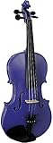 violin morado Completo con estuche y arco Blue Moon VB-320/PURPLE(3/4) BV-102E3 - Violín (tamaño 3/4), color morado