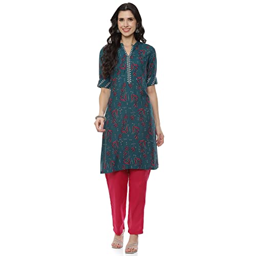 Image of Red Liva Straight Kurta