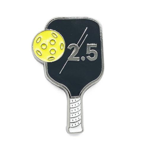 Pickleball Rating Pin – 2.5 Level Achievement Badge – Paddle-Shaped Metal Pin for Players, Coaches, and Fans – Gift-Boxed by PickleProGear