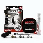 Alpine MusicSafe Pro High Fidelity Music Earplugs for Concert & Noise Reduction, 3 Interchangeable Premium Filter Sets - Professional Musicians Ear Protection - Hypoallergenic Reusable Invisible Plugs