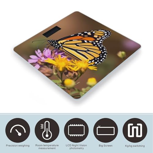 Báscula digital de baño con mariposa Monarch miniatura 3