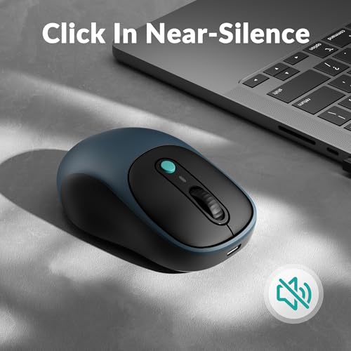 Image of Keychron BM24 Portable Wireless Mouse, 2400 DPI Quiet Clicks, 2.4 GHz /Bluetooth 5.2 /Wired with Programmable Buttons, Long Battery Life for Laptop PC /Mac /Windows - Space Gray