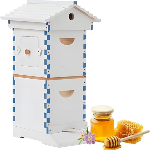 Ruche en bois automatique pour produire votre miel artisanal dans le jardin familial