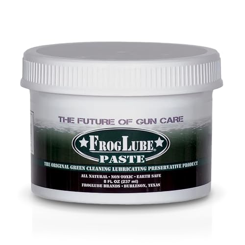 FrogLube Paste - Gun Grease - Gun Lubricant - Metal Absorbing Gun Oil Lubricating Paste - Non-Toxic Gun Lube - Owned & Developed by Retired Navy Seal (8oz)