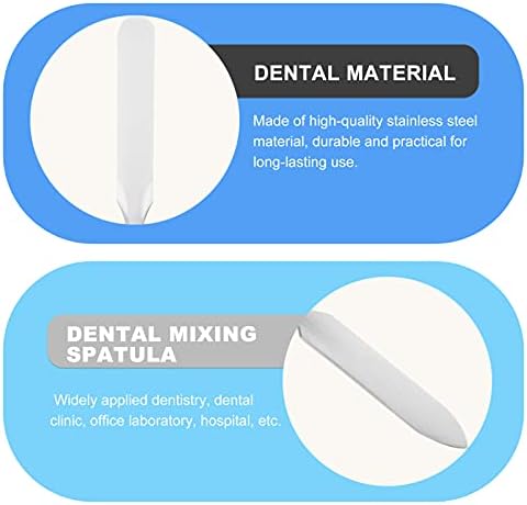 iplusmile 2pcs Dental Spatula Double Ended Cement Spatulas Dental Instruments Dental Wax Sculpting Crafts Stainless Steel Spatula for Dentist Tool Supplies