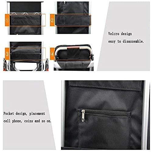 Multifunktionaler Einkaufswagen aus Aluminium, Treppensteiger mit 2 Rädern, zusammenklappbar, mit… – Bild 6