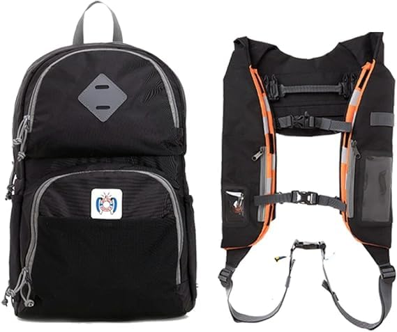 Flotation Security Dock | Life Vest Backpack Co. | Personal Floatation Device (PFD) First Ever Auto-Inflating Life Jacket Backpack Vest Floatation Security Dock, Inflates When Touches Water