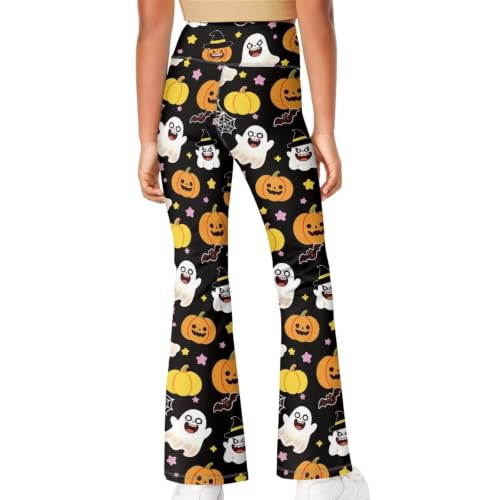 Image of Girls Flare Leggings Cute Bell Bottoms for Teen Girls Wide Leg Sweatpants for 5-14 T