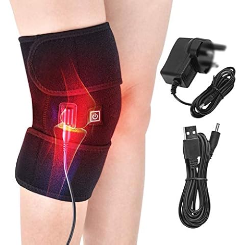 Heated Knee Brace Wrap, Electric Heating Knee Pad, Heating Knee Brace Wrap, Warm Therapy for Joint Pain, Arthritis Meniscus Pain Relief for Men And Women Cover
