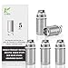 Kupbox Verdampferkopf, EC Coil 0.5 Ohm (Packung von 5) für Kupbox E Zigarette 80W , ohne Nikotin