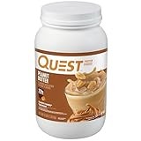 Quest Nutrition Peanut Butter Protein Powder, 23g Protein, 1g Sugar, Low Carb, Gluten Free, 3 Pound, 43 Servings