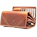 Produktbild MATADOR Portmonee Damen Leder #LISSABON mit edler Geschenkbox, Elegantes Portemonnaie Damen Gross mit RFID Blocker, Luxus Geldbörse Damen Viele Kartenfächer, Braun Vintage
