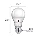 Philips LED Dusk-to-Dawn Outdoor A19 Light Bulb, Flicker-Free, 800 Lumen, Soft White Light (2700K), 8W=60W, E26 Base, 3-Pack