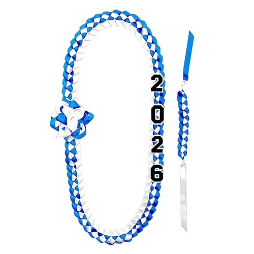 Graduation Sash Lei - Fashionable Double-Woven Accessory,Class of 2026 Rope Leis,for Students Son Daughter Niece Classmates Family Friends Relatives