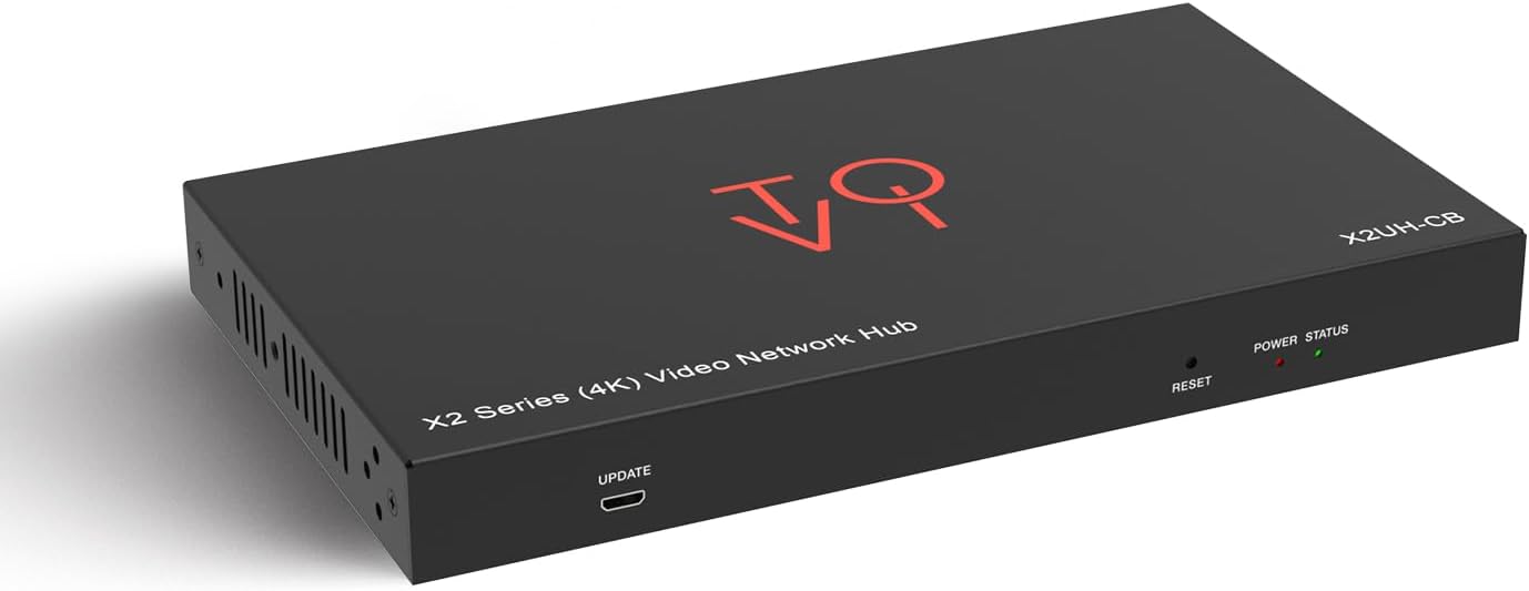 ToVi X2 Series IP Video Network Hub & Control Box with KVM, RS-232, IR, GPIO, PoE, Video Wall, Multi-PC Management, Drag-and-Drop Web GUI (X2UH-CB)