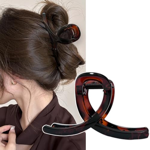 Natunofu ヘアクリップ 大きめ しっかりとまる バンスクリップ 大きめ 毛量多い 軽い 強力 ヘアアクセサリー 大人向け 小型 髪飾り おしゃれ 髪留め 毛量多いクリップ ヘアクリップ 髪クリップ 大人 hair clip 髪留め バレッタ ファクション 小物 優雅 エレガント 日常 お風呂（Amazon）