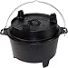 Grillfürst Dutch Oven ca. 6 Liter - stabil stehender Feuertopf durch speziell entwickelte T-Füße, hitzebeständiger Gusseisen Topf, Deckel als Pfanne nutzbar, DO 6