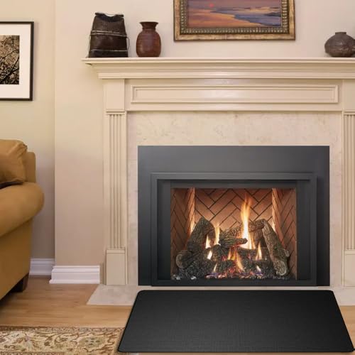 XEERUN Feuerfeste Unterlage, 120x100 cm Hitzeschutzmatte Hitzebeständig bis 982 °C, Lötmatte als Feuerfeste Matte für Sicheren Brandschutz, Stark Carbonfilz Feuerschutzmatte, für BBQ Grills, Camping