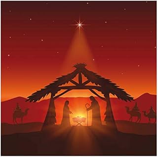 Christian Christmas cards - The Stable, pack of 10, with Bible verse Isaiah 9:6 inside these religious Christmas cards, by Just Cards Direct