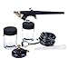 StarsTech 22CC Single-Action Siphon Feed Airbrush Kit with 2 Airbrush Siphon Bottles & Air Hose
