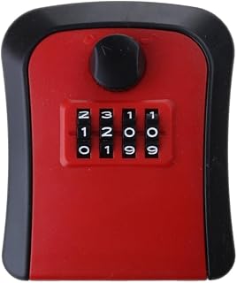 Key Lock Box Wall Mounted 4 Digit Combination Lockboxs Waterproof Outdoor Key Hider Great For Elderly Parents Spare Key Lock Box With Code For Door Outside Waterproof Small