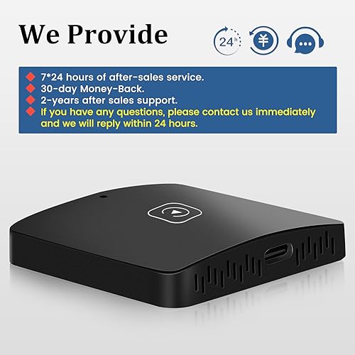 Adaptador sem fio CarPlay – Adaptador sem fio Apple CarPlay mais rápido para converter com fio para