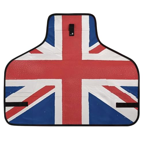 Delantal de trabajo con bandera británica y cierre rápido