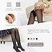 EXQUISLIFE Fleece Lined Tights Sheer Women - Fake Translucent Warm Pantyhose Leggings Sheer Thick Tights, for Winter - Black