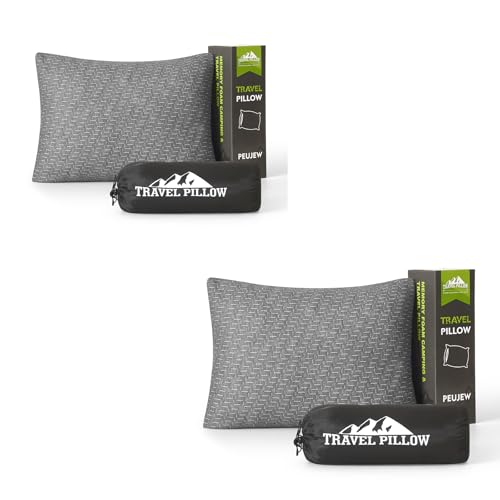 Set 2 Almohadas de Espuma de Poliuretano Viaje Compacta miniatura 1