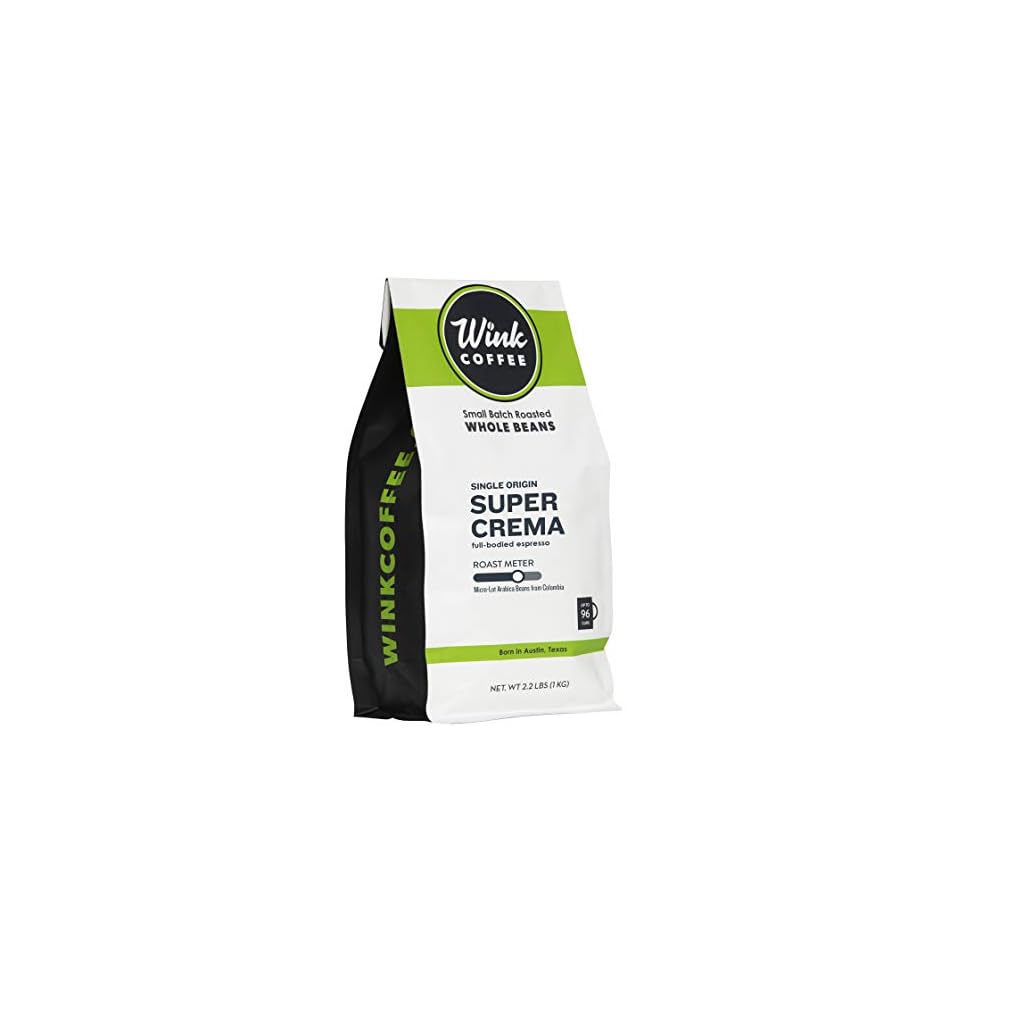 Wink-Coffee-Super-Crema-Espresso-100-Arabica-Whole-Bean-Coffee-Large-22-Pound-Bag-Colombian-Single-Origin-Rich-Smooth-Full-Bodied-and-Complex-Sustainable-Sourcing