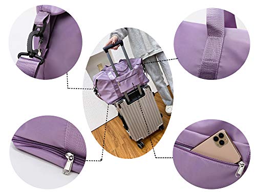 Expandable Travel Duffle Bag Weekender Carry on Overnight Bag Gym Bag for Women4