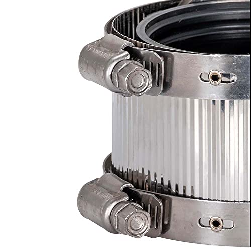 Image of Eastman 2 Inch No-Hub Coupling with Stainless Steel Clamps, 43403