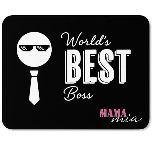 MAMA MIA Tappetino Mouse Frase Divertente Gaming - Superfine in Fibra di Seta Liscia, Base in Gomma Antiscivolo, Anti Macchia, Super Comfort e Precisione - 230 x 180 x 1 mm (BEST)