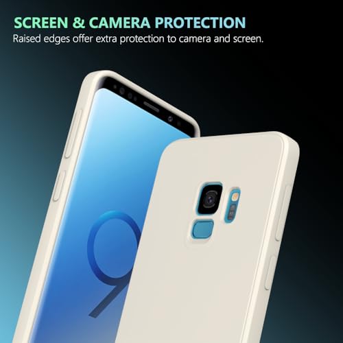 Image of for Samsung Galaxy S9 Case White, Scratch Resistant with Soft Touch, Slim Thin Phone Cover for Samsung Galaxy S9
