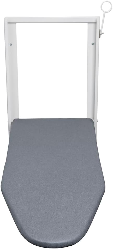 TIVIT Ironing Board Cover for Ivation Wall-Mounted Ironing Board, Alumitek Top Coating, Scorch Resistant, Thick Padding, Fastener Straps, Pull Bungee, 36 x 12”, Made in Italy