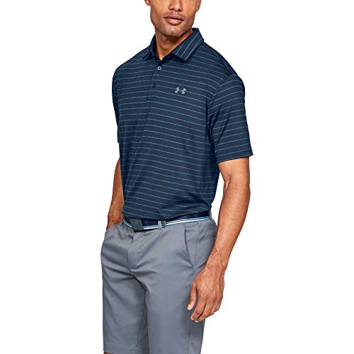 Under Armour Men's Playoff 2.0 Golf Polo , Academy Blue (409)/Pitch Gray , X-Large #TOP1