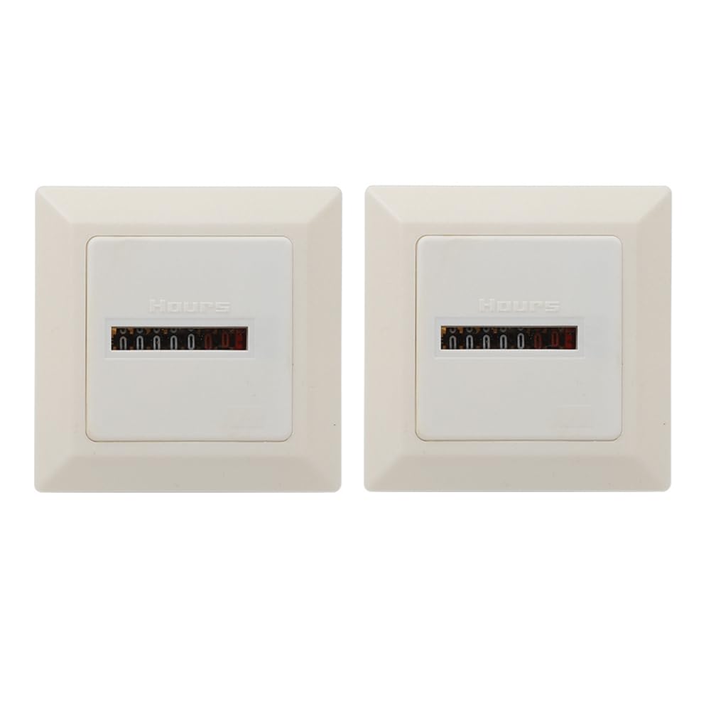 Ehwisbe High- Electronic Mechanical Timer Square Hermetic Counter Hour Meter Hourmeter Gauge Ac220-240V 50Hz