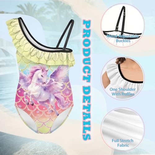 Image of Yzaoxia Girls One Piece Swimsuits Bathing Suit for Kids Swimwear 3-14Y