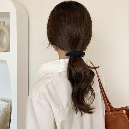 Ypkia 4 Pcs Pure Matte Hair Barrettes Women's Thin Hair Medium Hair Clip Vintage Automatic Hair Clip Set for Women Girls Hair Accessories (Darker) - Image 3