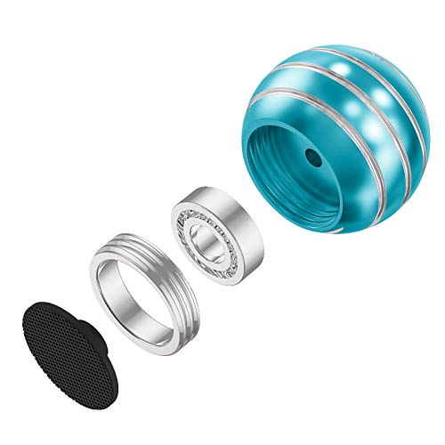 Kinetic Desk Toy Ball, Fidget Spinner Ball For Adults For Office, Optical Illusion Toys For Anxiety Adhd Add Edc (Light Blue) #TOP2