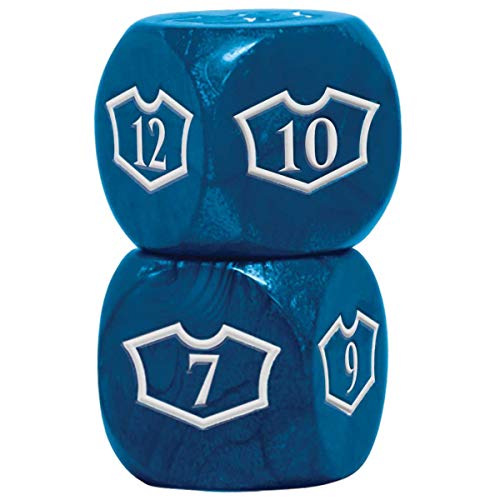 Ultra Pro UP - Deluxe 22MM Island Loyalty Dice Set with 7-12 for Magic: The Gathering