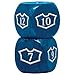 Deluxe 22MM Island Loyalty Dice Set with 7-12 for Magic: The Gathering