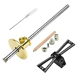 3. Calibre de marcado de ruedas: varilla de acero de precisión de 20,32 cm, utilizada como medidor de profundidad y transmisión de medición rápida. La escala es de 1 mm para una fácil referencia. Se puede ajustar con precisión mediante la perilla moleteada y se desliza en el borde de la pieza de trabajo.
