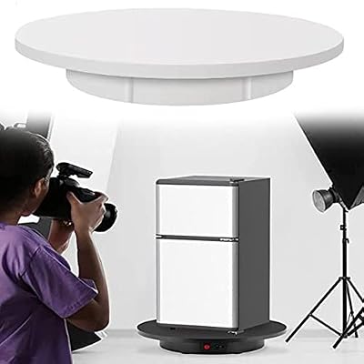 Motorized Photography Turntable 62CM with Remote Control, Electric Rotating Display Stand for Product Photos, Short Videos, Panoramic Image Photography
