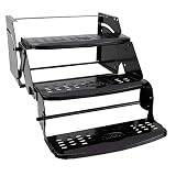 RecPro RV Steps 24' Step in Black | RV Stairs | RV Exterior Steps | Camper Steps (Triple)