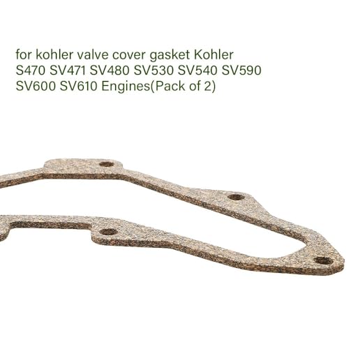 Image of 20-041-13-S 20-041-04-S Valve Cover Gasket for kohler valve cover gasket Kohler S470 SV471 SV480 SV530 SV540 SV590 SV600 SV610 Engines(Pack of 2), black, DPGE350