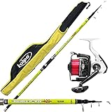 combo surfcasting lineaeffe El carrete Talent Sw de Kolpo está dirigido al mundo del surf casting y de la pesca a fondo. Excelente sistema de bobinado del hilo que garantiza una perfecta disposición de las bobinas permitiendo realizar lanzamientos largos, el carrete de pesca Kopo Talent ha sido precargado con excelente hilo kolpo Energy Soft Match apto para la pesca en mar